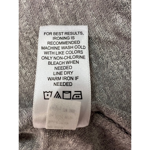 maurices Womens Gray Long Sleeve Asymmetrical Button Neck Top Size L - Picture 10 of 10